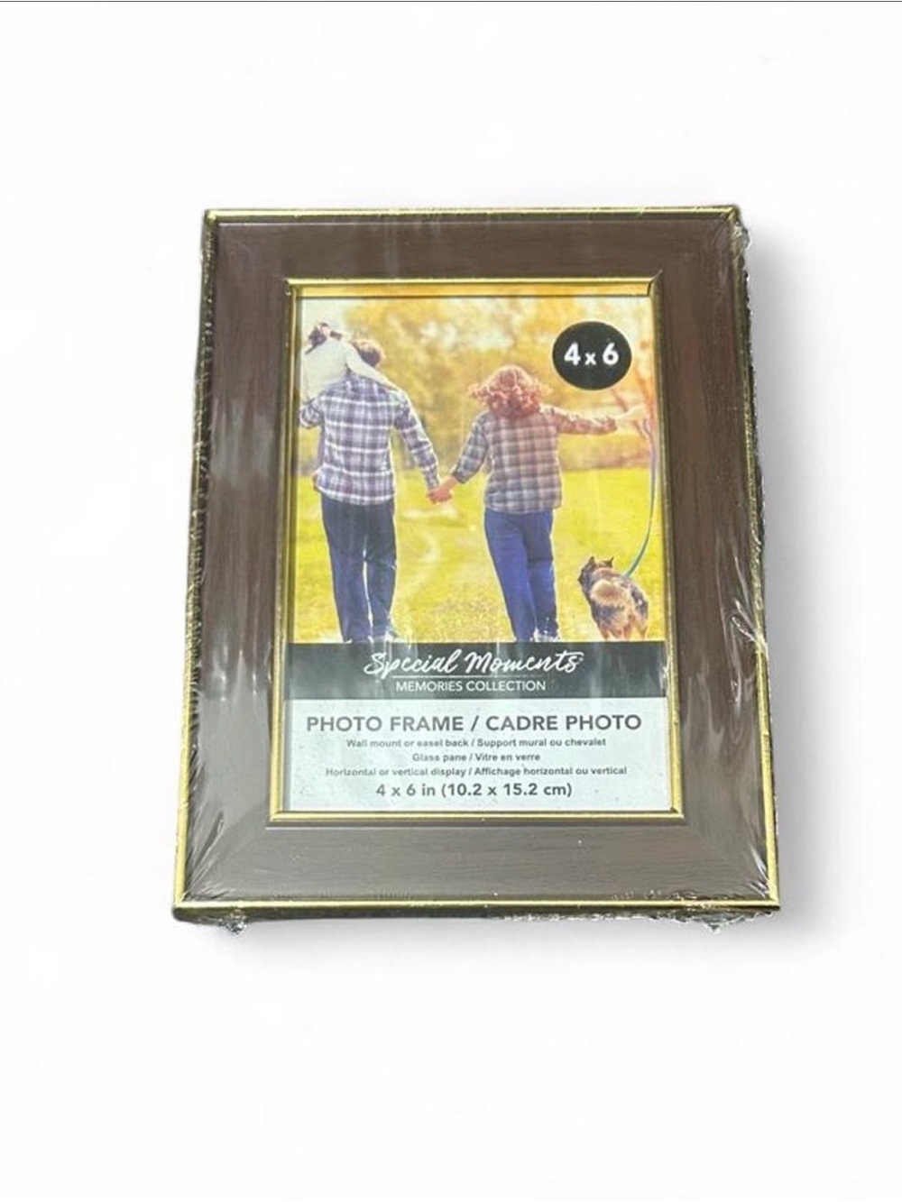 4x6 photo frame with gold trim